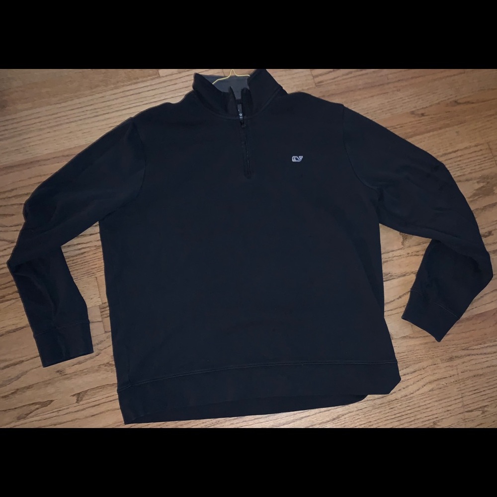 Vineyard Vines 1/4 zip pullover-Navy Blue